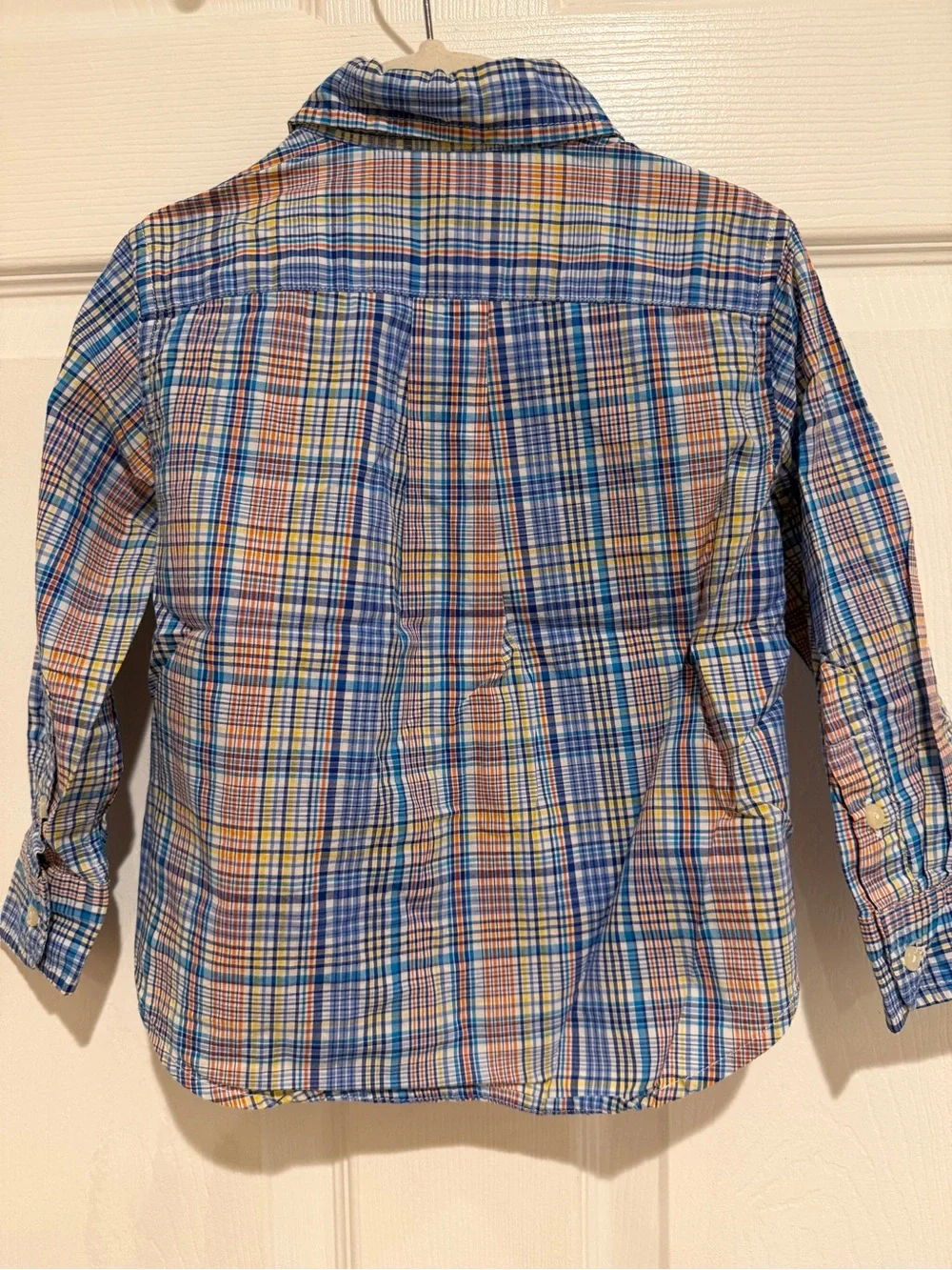 Polo Ralph Lauren Boys 2T Plaid Button Down Shirt Blue Chino Pants Outfit Set